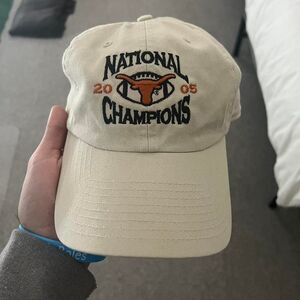 2005 Cream Texas National Champions Hat